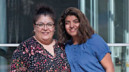 NMC adult student Lorena Cruz-Barcenas  and her daughter Karyme