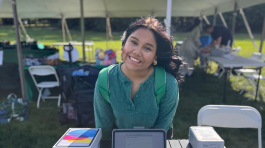 NMC students at a college event