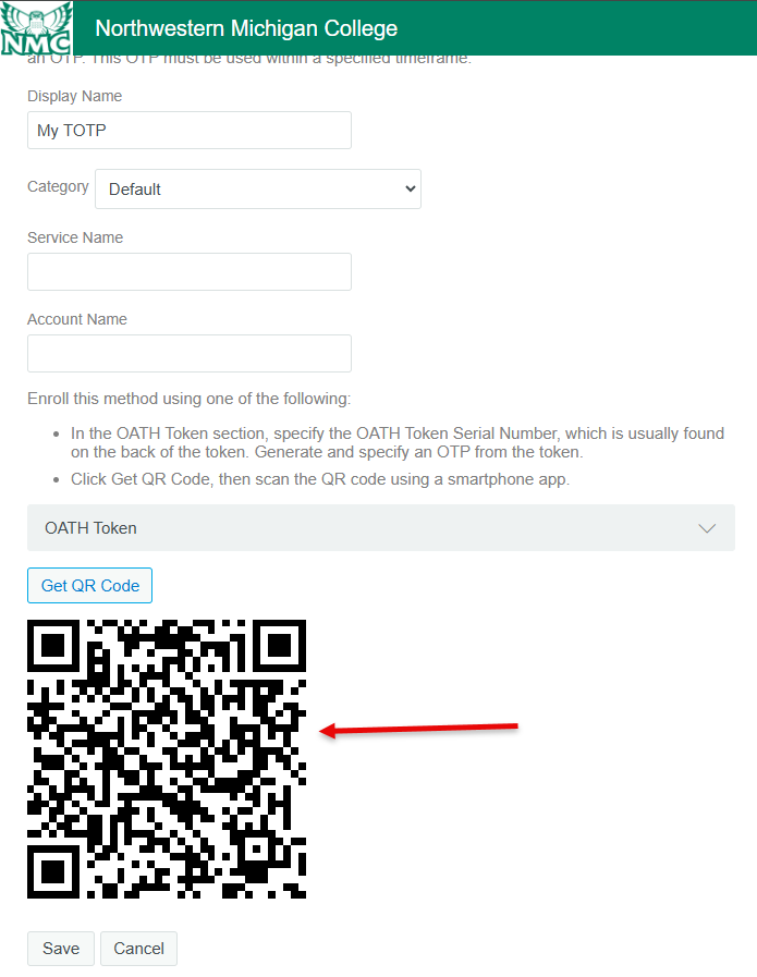 QR code example