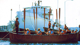 Photo of maritime lifeboat training