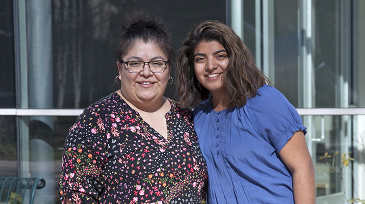 NMC adult student Lorena Cruz-Barcenas  and her daughter Karyme