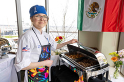 Student chef at the 2024 Taste of Success event